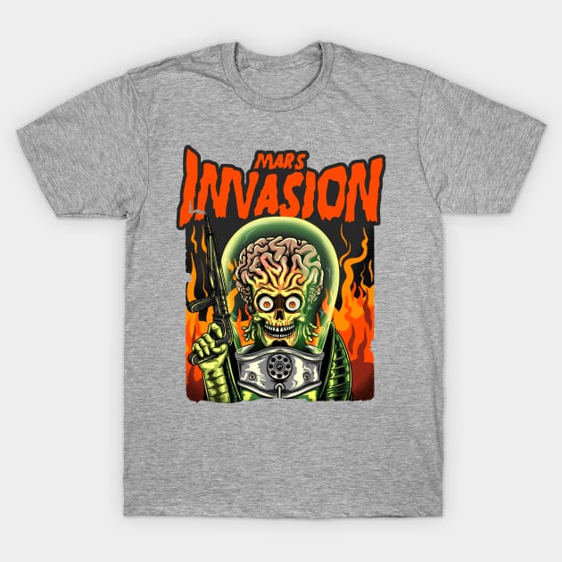 Mars Invasion T-Shirt by ribandcheese